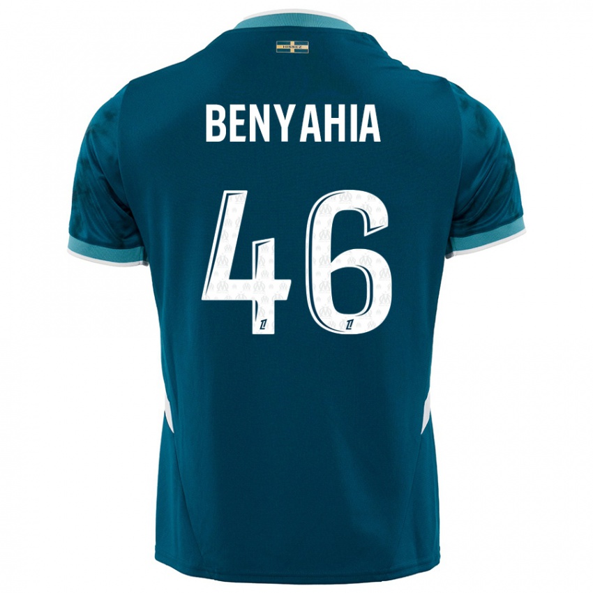 Criança Camisola Aylan Benyahia-Tani #46 Azul Turquesa Alternativa 2024/25 Camisa