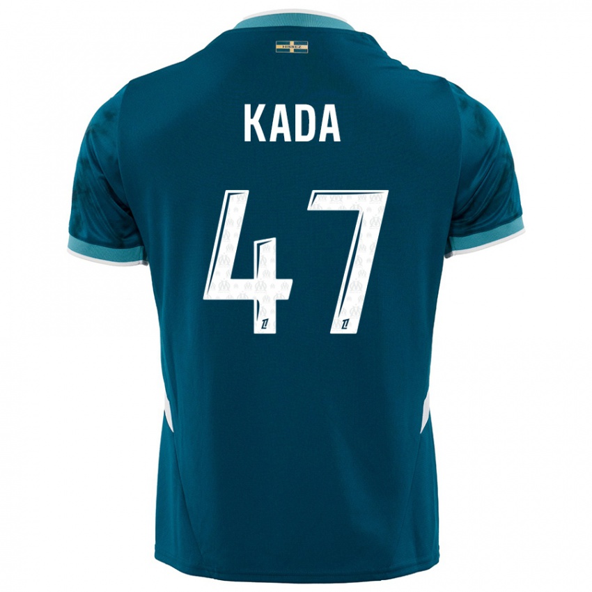 Criança Camisola Joakim Kada #47 Azul Turquesa Alternativa 2024/25 Camisa