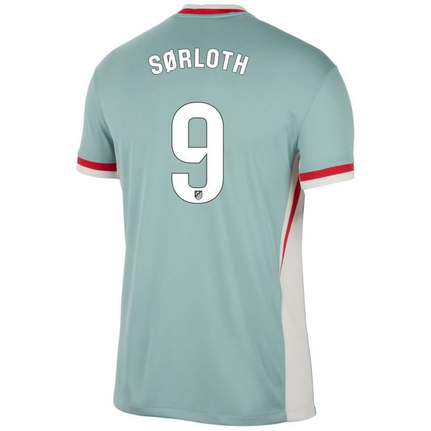 Criança Camisola Alexander Sørloth #9 Blue Blue Light Bege Alternativa 2024/25 Camisa