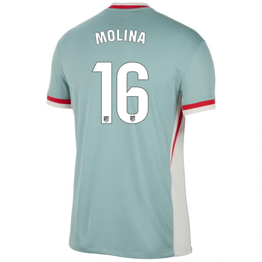 Criança Camisola Nahuel Molina #16 Blue Blue Light Bege Alternativa 2024/25 Camisa