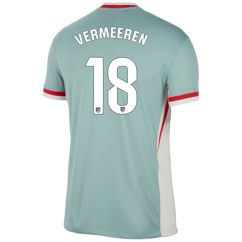 Criança Camisola Arthur Vermeeren #18 Blue Blue Light Bege Alternativa 2024/25 Camisa