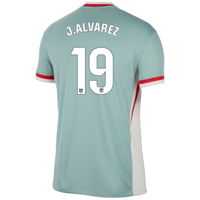 Criança Camisola Julian Alvarez #19 Blue Blue Light Bege Alternativa 2024/25 Camisa