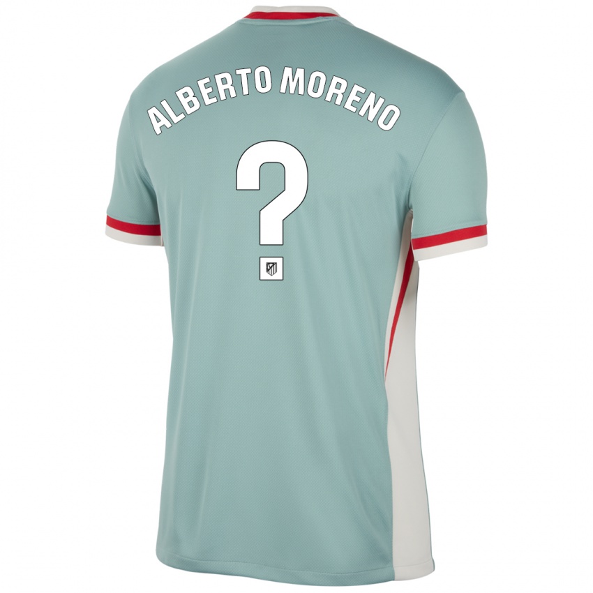 Criança Camisola Alberto Moreno #0 Blue Blue Light Bege Alternativa 2024/25 Camisa