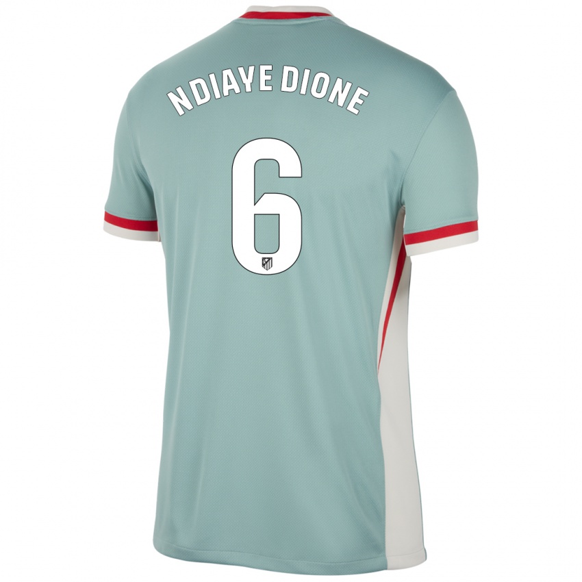 Criança Camisola Assane Ndiaye Dione #6 Blue Blue Light Bege Alternativa 2024/25 Camisa