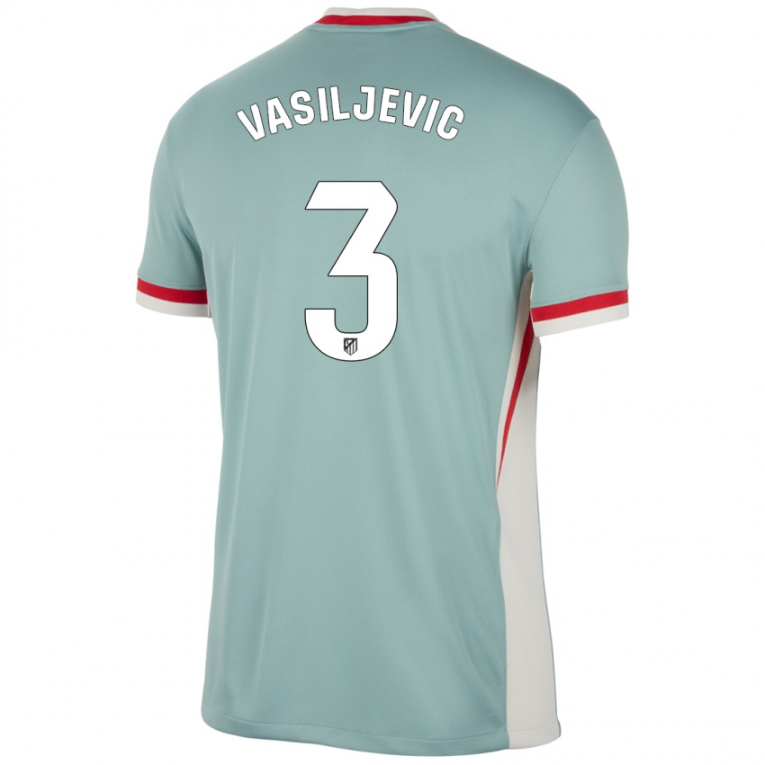 Criança Camisola Ivan Vasiljevic #3 Blue Blue Light Bege Alternativa 2024/25 Camisa