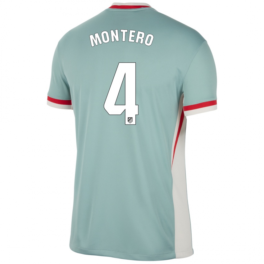 Criança Camisola Francisco Montero #4 Blue Blue Light Bege Alternativa 2024/25 Camisa