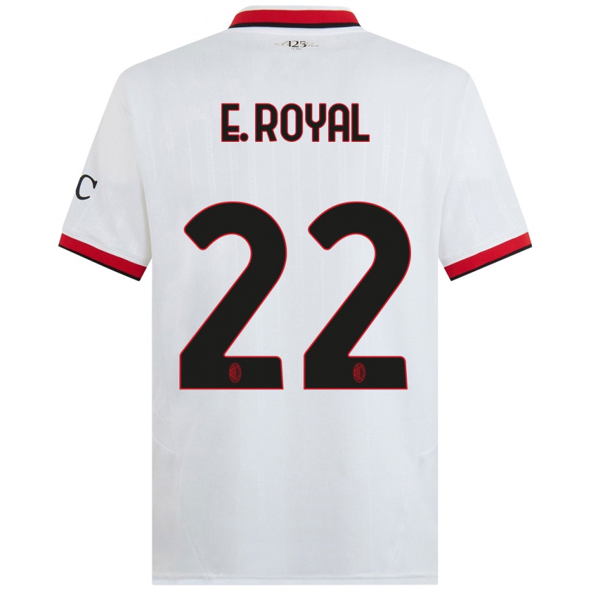 Criança Camisola Emerson Royal #22 Branco Preto Vermelho Alternativa 2024/25 Camisa