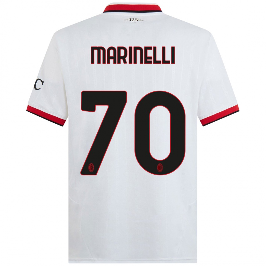 Criança Camisola Gloria Marinelli #70 Branco Preto Vermelho Alternativa 2024/25 Camisa