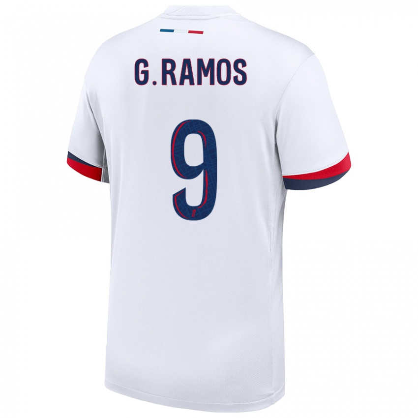 Criança Camisola Gonçalo Ramos #9 Azul Branco Vermelho Alternativa 2024/25 Camisa