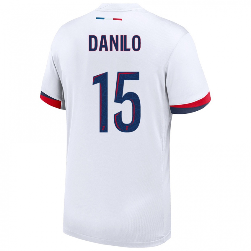 Criança Camisola Danilo Pereira #15 Azul Branco Vermelho Alternativa 2024/25 Camisa