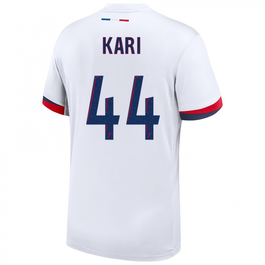 Criança Camisola Ayman Kari #44 Azul Branco Vermelho Alternativa 2024/25 Camisa