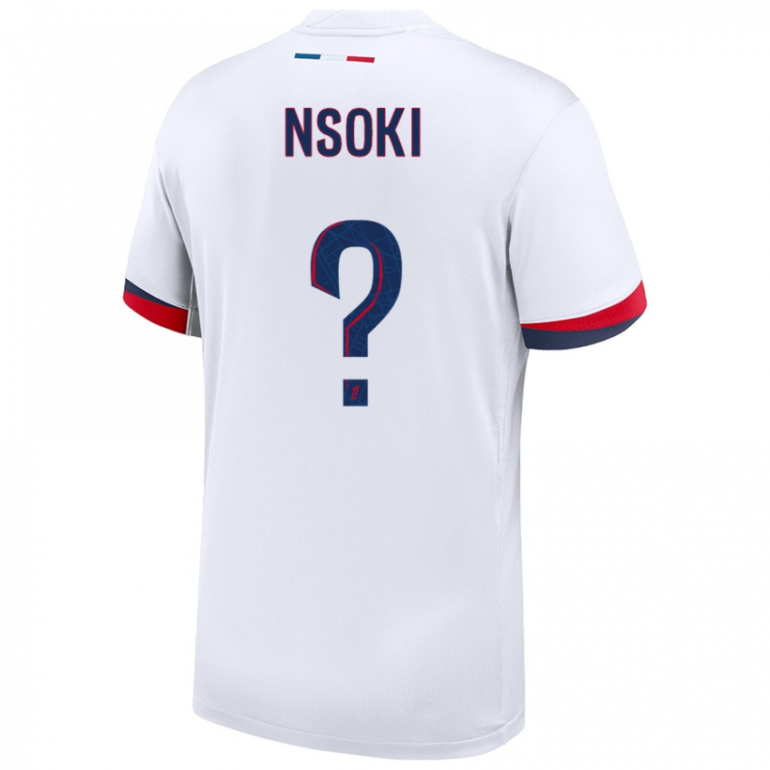 Criança Camisola Noah Nsoki #0 Azul Branco Vermelho Alternativa 2024/25 Camisa