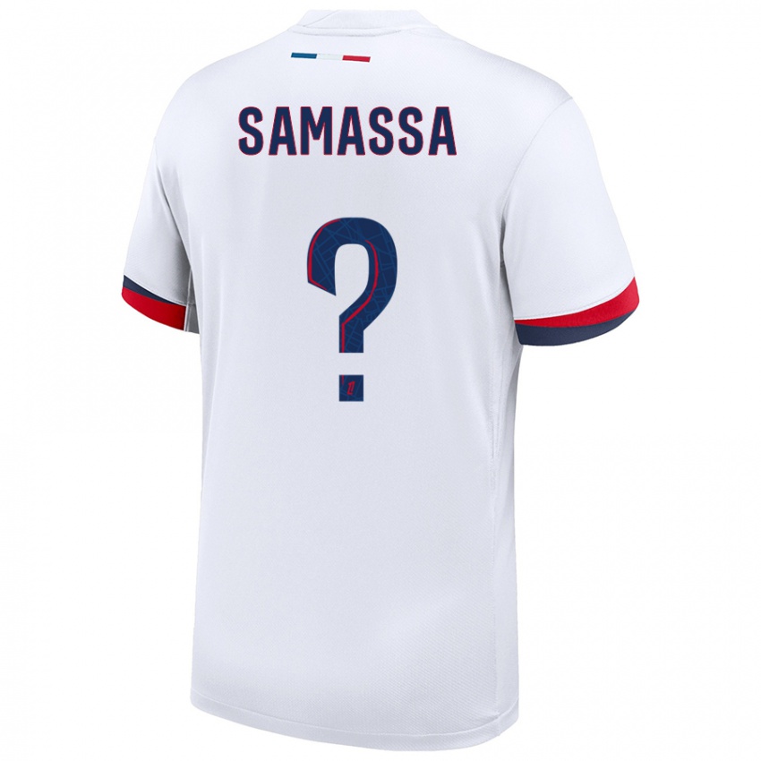 Criança Camisola Abdoulaye Samassa #0 Azul Branco Vermelho Alternativa 2024/25 Camisa