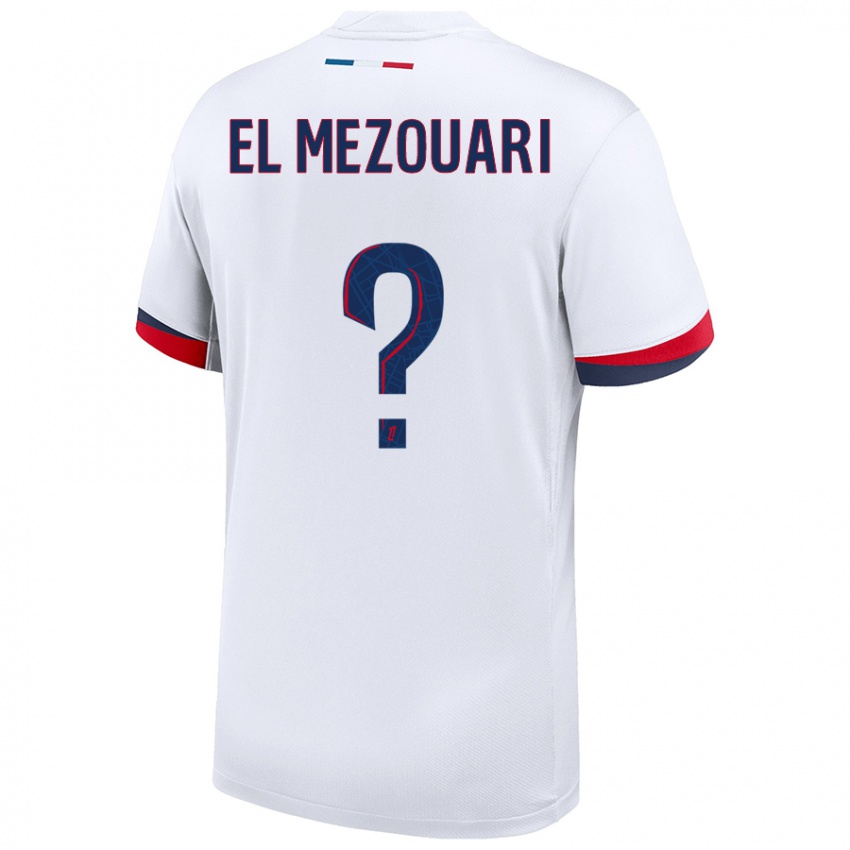 Criança Camisola Salah-Dine El Mezouari #0 Azul Branco Vermelho Alternativa 2024/25 Camisa