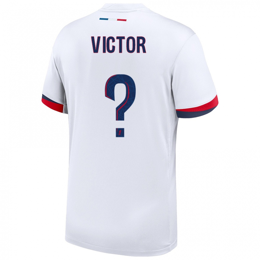 Criança Camisola Ayrton Victor #0 Azul Branco Vermelho Alternativa 2024/25 Camisa