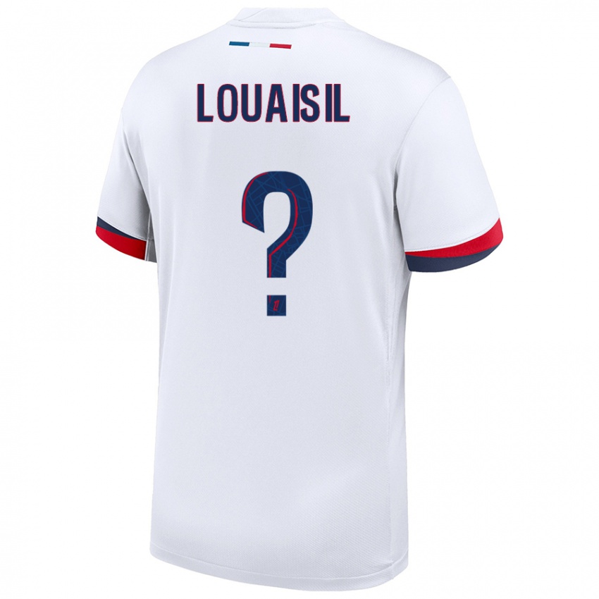 Criança Camisola Kévin Louaisil #0 Azul Branco Vermelho Alternativa 2024/25 Camisa