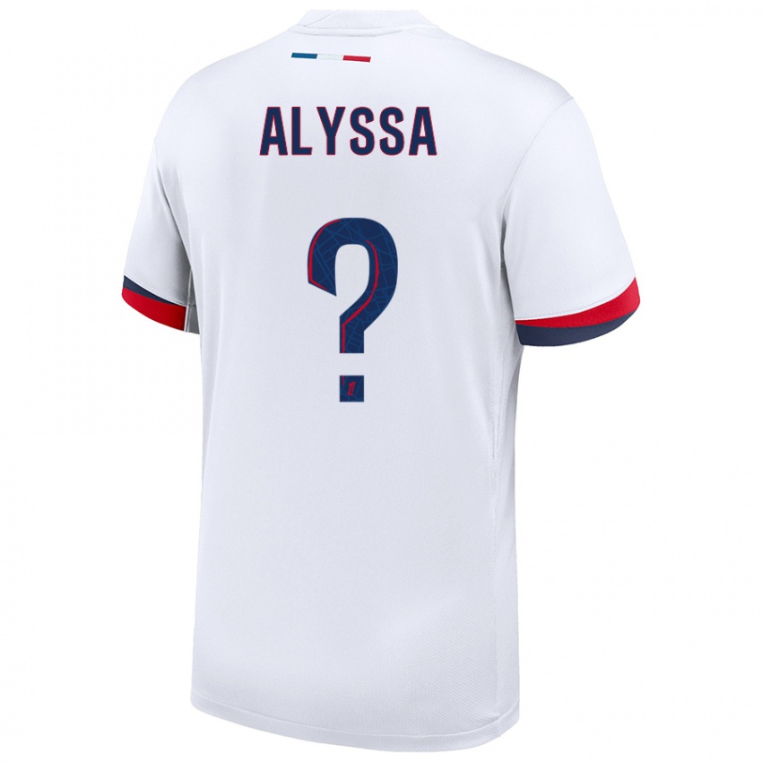 Criança Camisola Alyssa Fernandes #0 Azul Branco Vermelho Alternativa 2024/25 Camisa