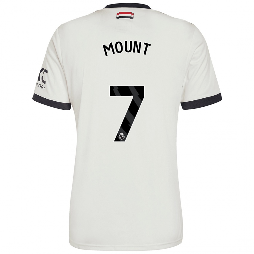 Criança Camisola Mason Mount #7 Off White Terceiro 2024/25 Camisa