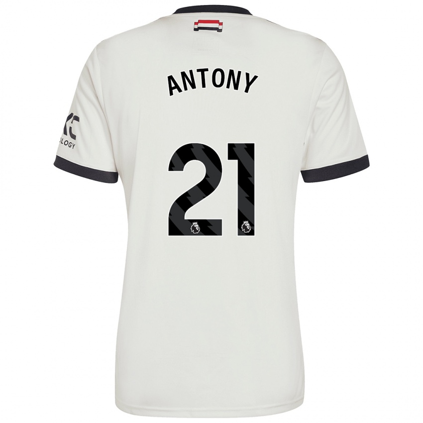 Criança Camisola Antony #21 Off White Terceiro 2024/25 Camisa