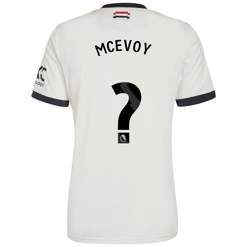 Criança Camisola Jay Mcevoy #0 Off White Terceiro 2024/25 Camisa