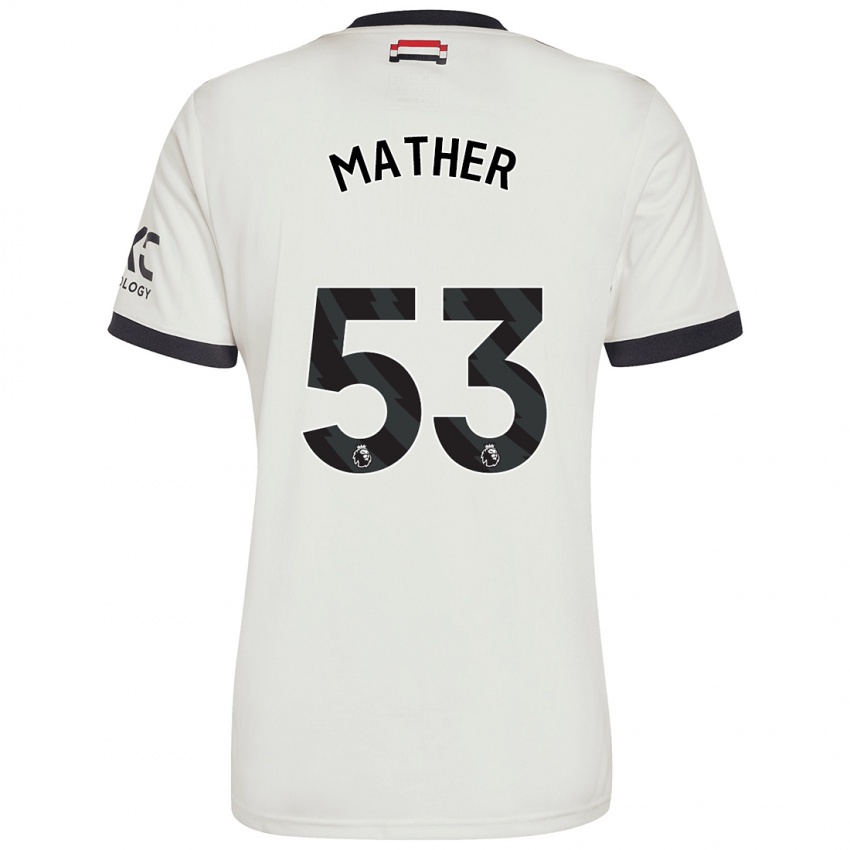 Criança Camisola Sam Mather #53 Off White Terceiro 2024/25 Camisa