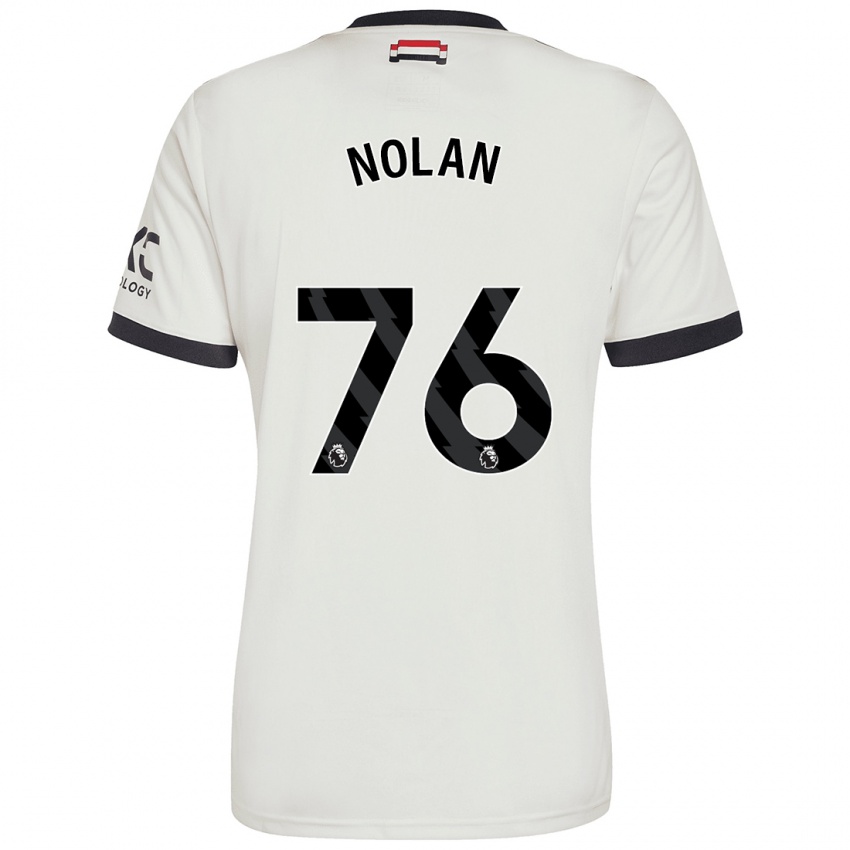 Criança Camisola James Nolan #76 Off White Terceiro 2024/25 Camisa