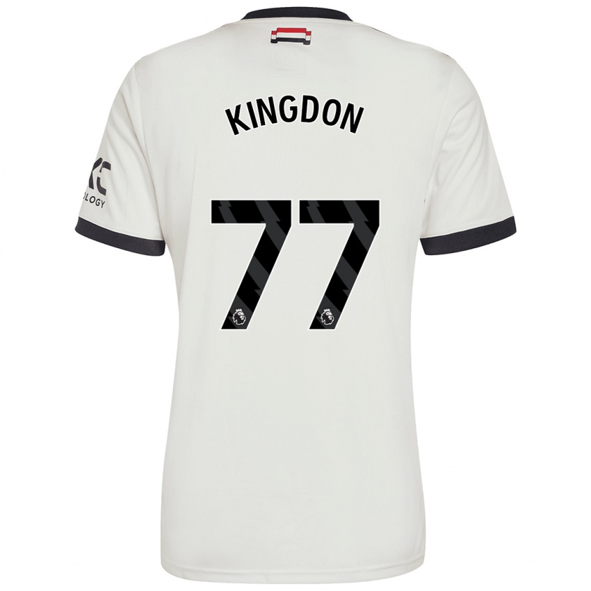 Criança Camisola Jack Kingdon #77 Off White Terceiro 2024/25 Camisa