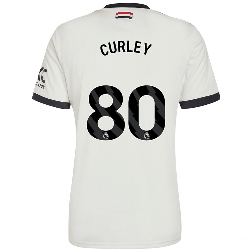 Criança Camisola Ruben Curley #80 Off White Terceiro 2024/25 Camisa