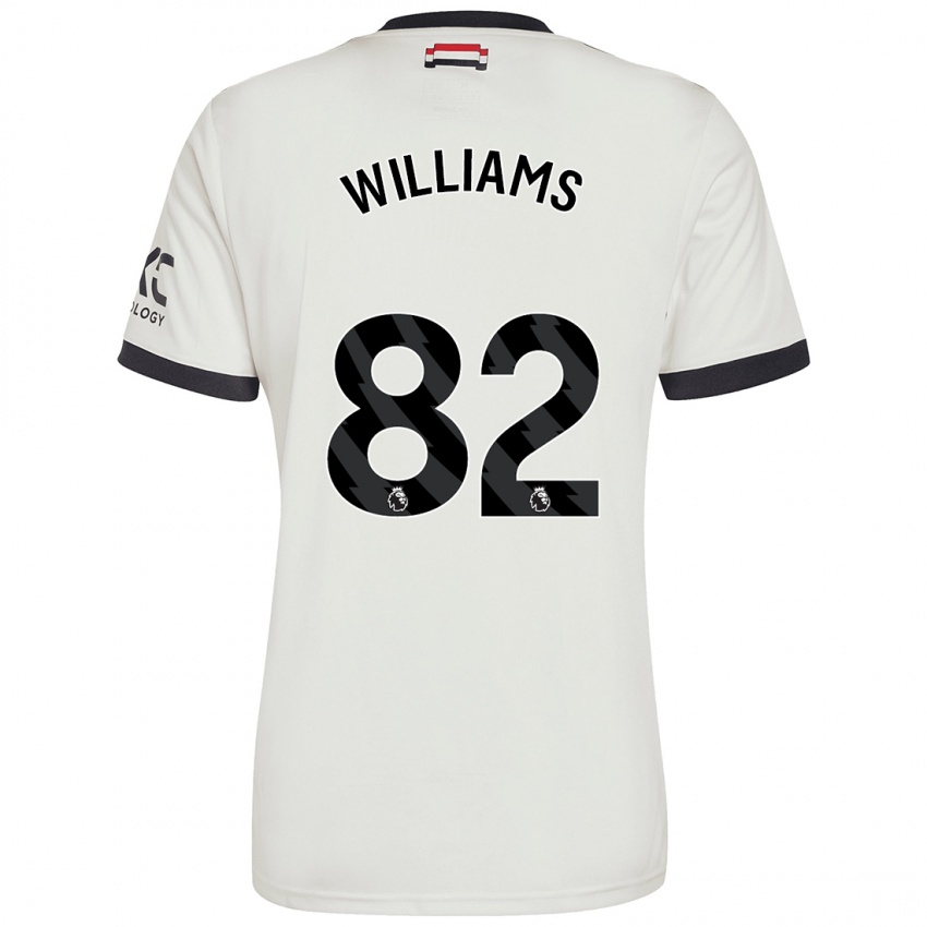 Criança Camisola Ethan Williams #82 Off White Terceiro 2024/25 Camisa