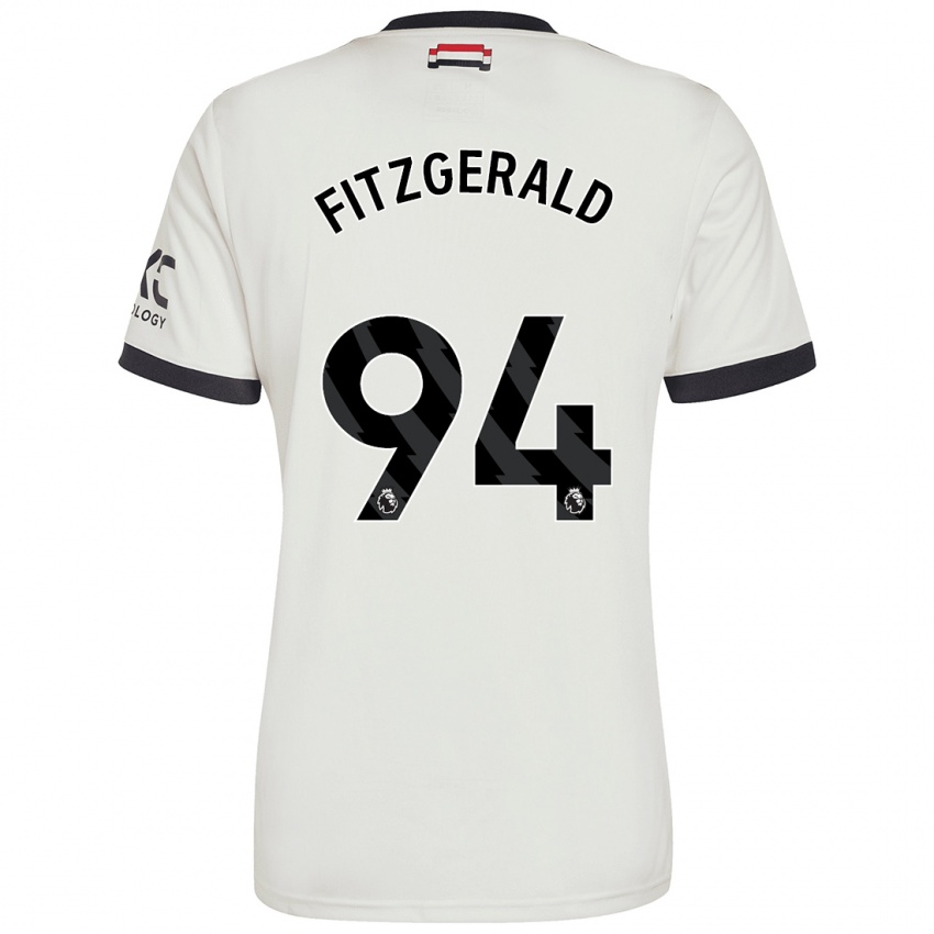 Criança Camisola Jayce Fitzgerald #94 Off White Terceiro 2024/25 Camisa