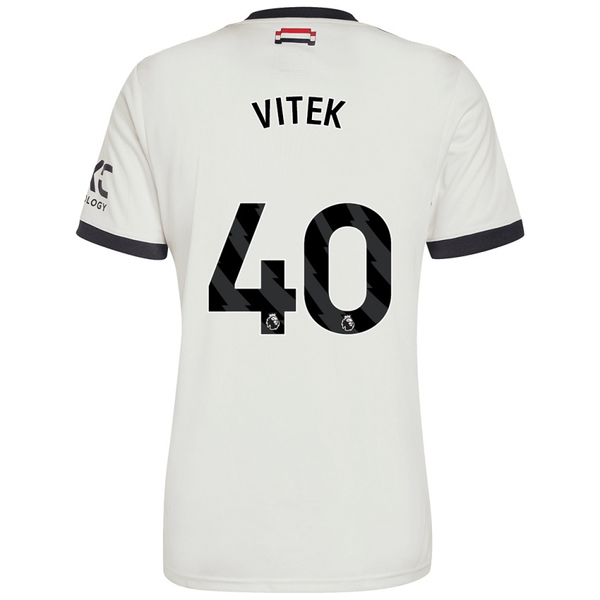 Criança Camisola Radek Vitek #40 Off White Terceiro 2024/25 Camisa