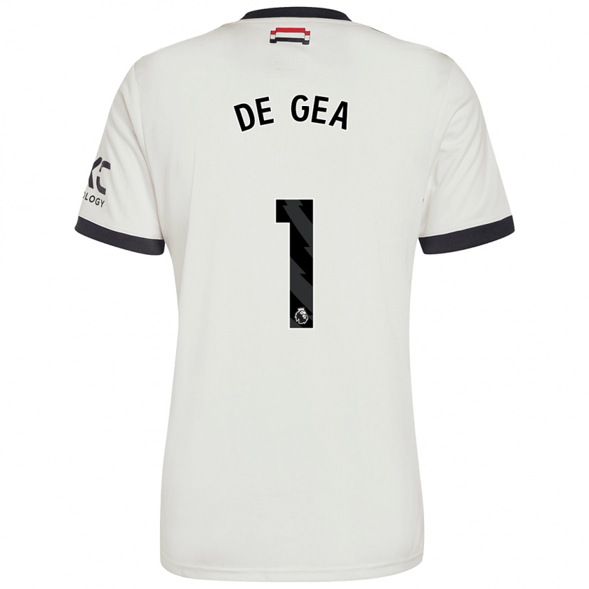 Criança Camisola David De Gea #1 Off White Terceiro 2024/25 Camisa