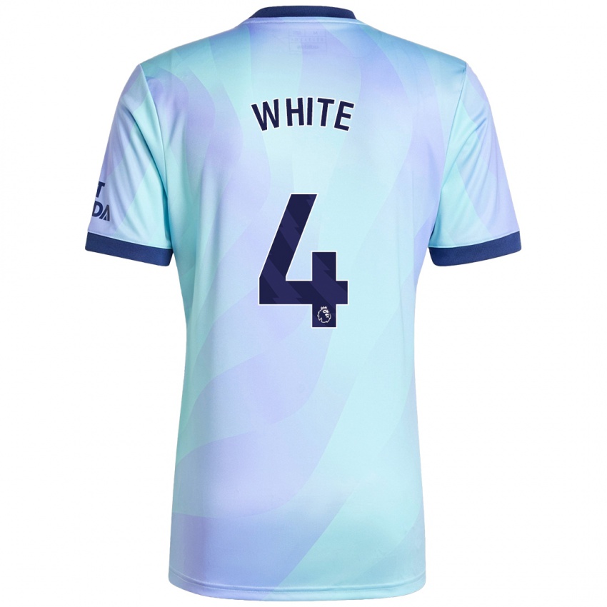 Criança Camisola Ben White #4 Água Terceiro 2024/25 Camisa