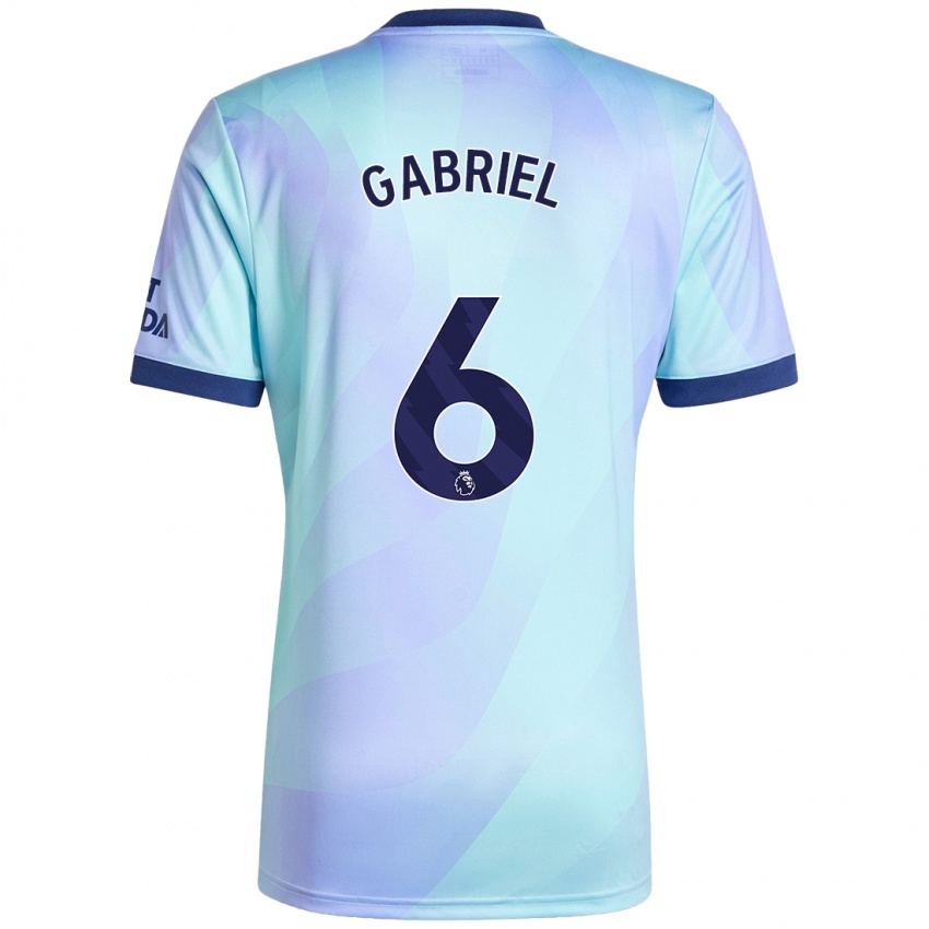 Criança Camisola Gabriel Magalhaes #6 Água Terceiro 2024/25 Camisa