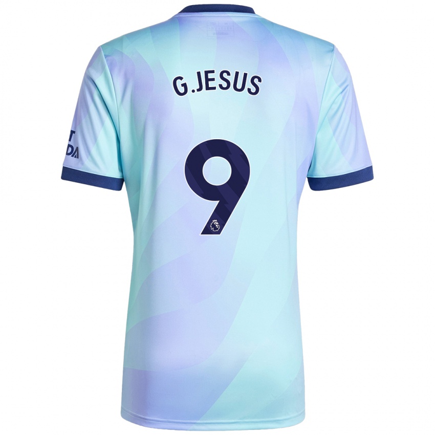 Criança Camisola Gabriel Jesus #9 Água Terceiro 2024/25 Camisa