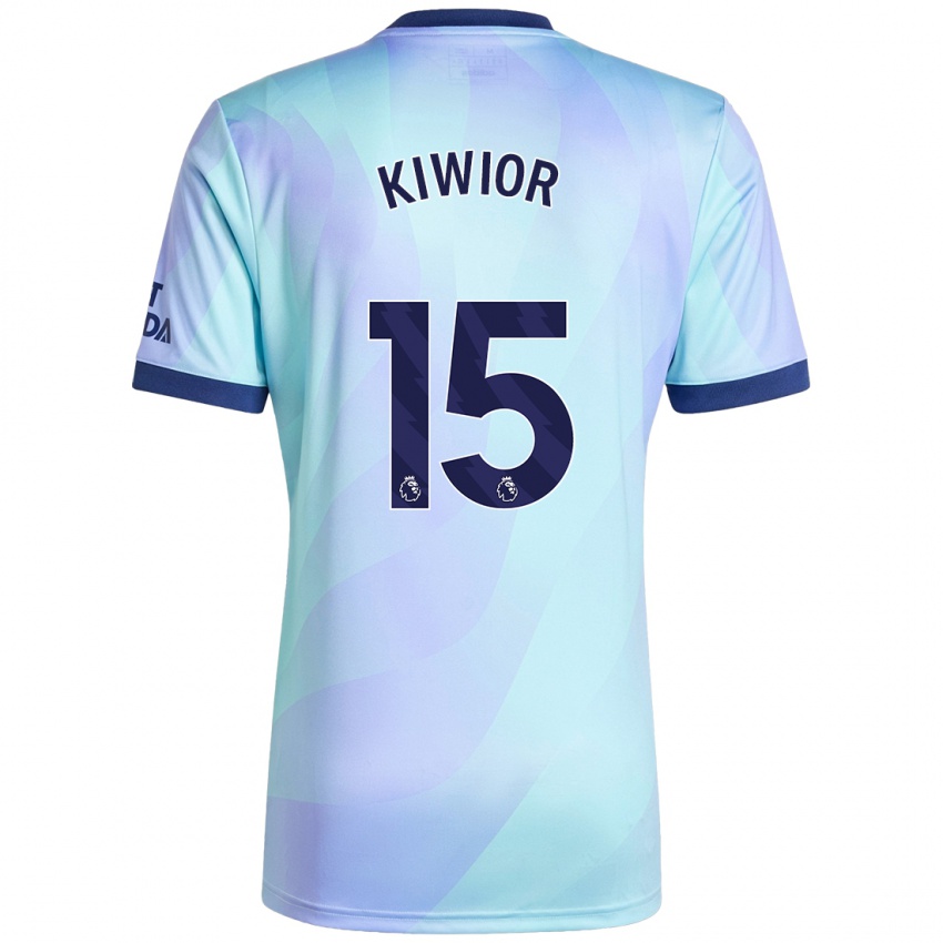 Criança Camisola Jakub Kiwior #15 Água Terceiro 2024/25 Camisa