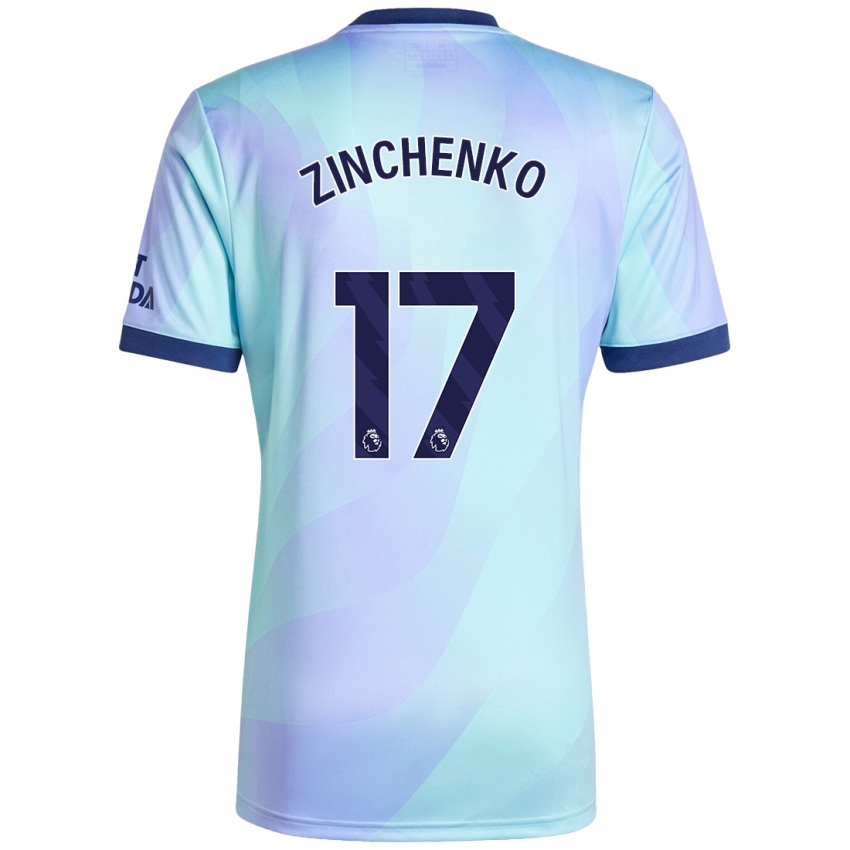 Criança Camisola Oleksandr Zinchenko #17 Água Terceiro 2024/25 Camisa