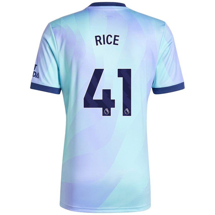 Criança Camisola Declan Rice #41 Água Terceiro 2024/25 Camisa