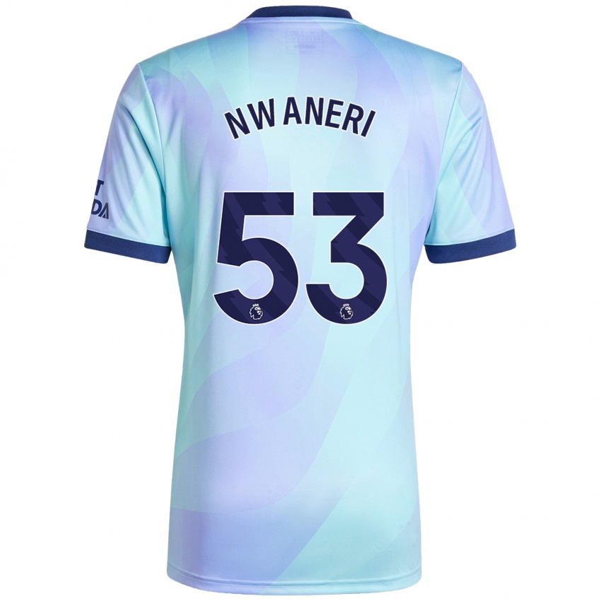 Criança Camisola Ethan Nwaneri #53 Água Terceiro 2024/25 Camisa