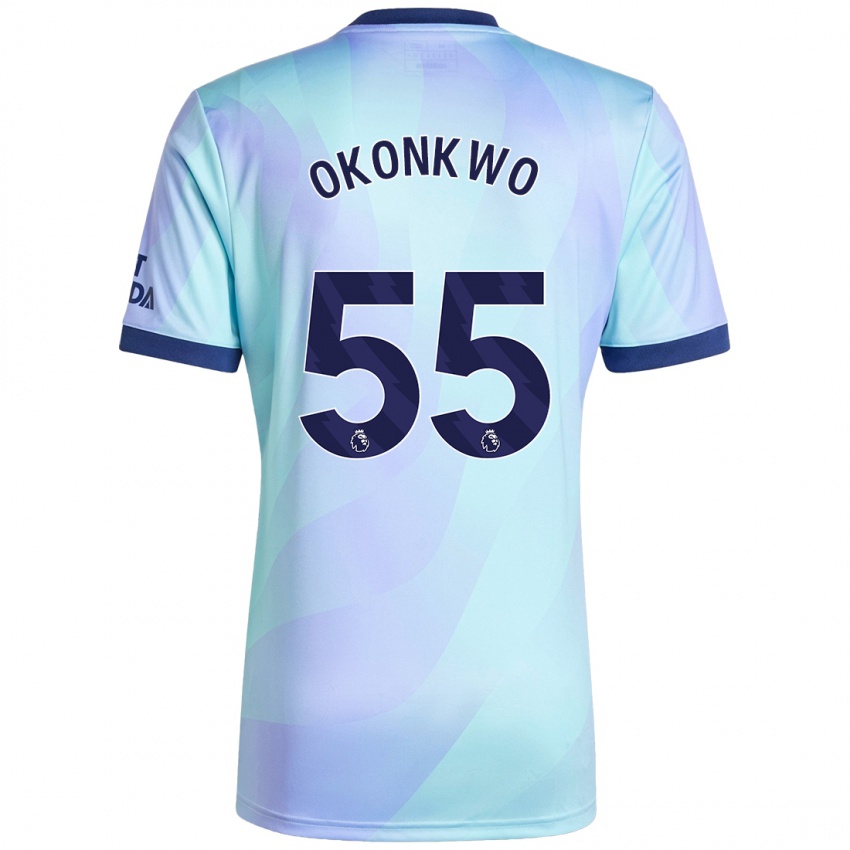 Criança Camisola Brian Okonkwo #55 Água Terceiro 2024/25 Camisa