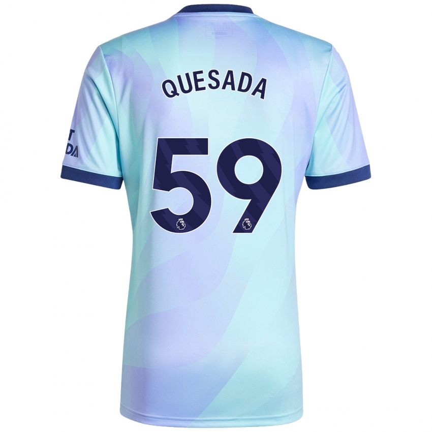 Criança Camisola Elián Quesada #59 Água Terceiro 2024/25 Camisa