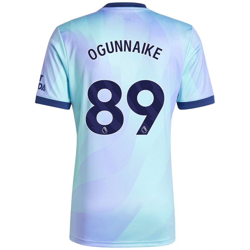 Criança Camisola Josh Ogunnaike #89 Água Terceiro 2024/25 Camisa