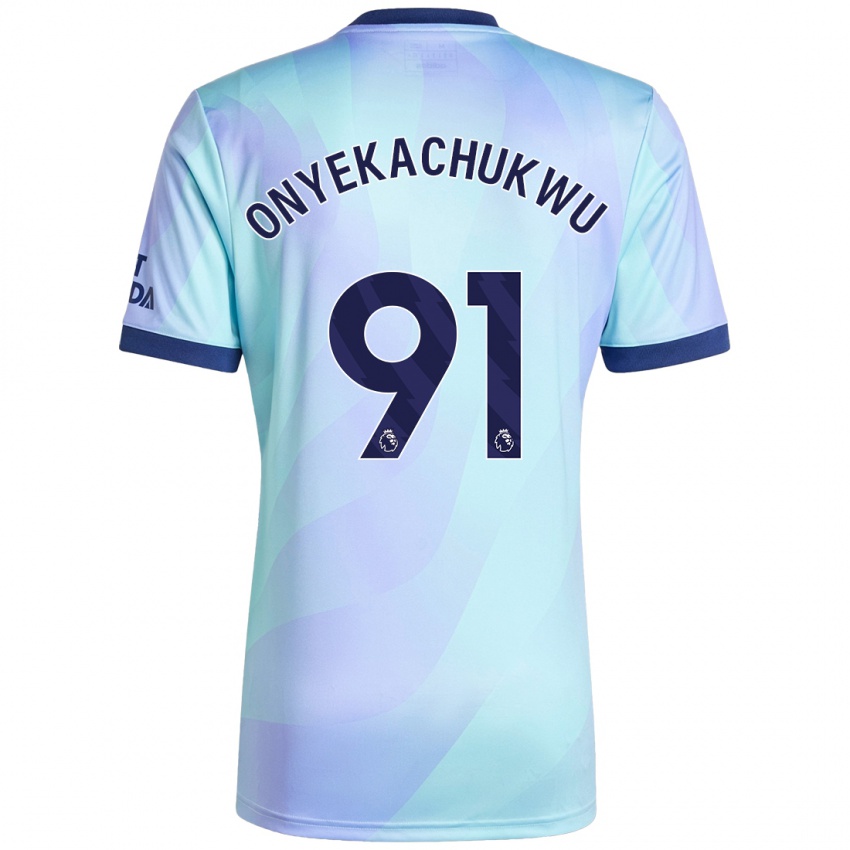 Criança Camisola Samuel Onyekachukwu #91 Água Terceiro 2024/25 Camisa