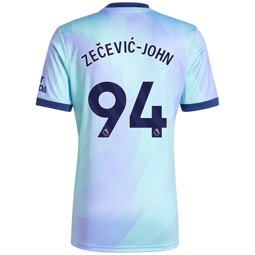 Criança Camisola Louis Zečević-John #94 Água Terceiro 2024/25 Camisa