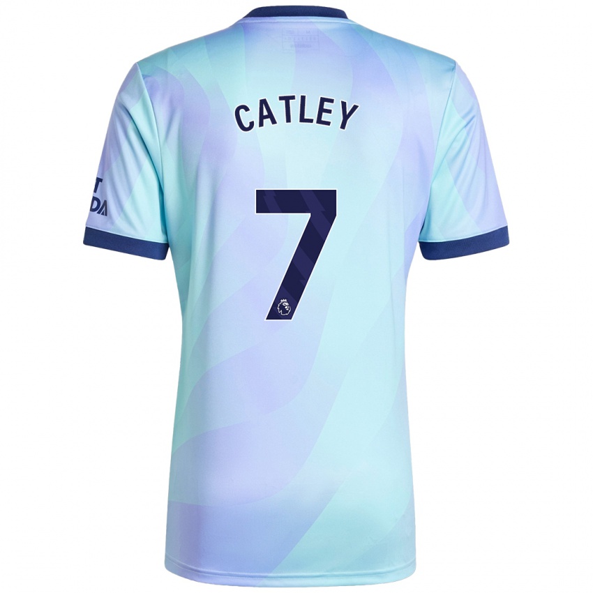 Criança Camisola Stephanie Catley #7 Água Terceiro 2024/25 Camisa