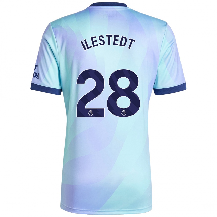 Criança Camisola Amanda Ilestedt #28 Água Terceiro 2024/25 Camisa