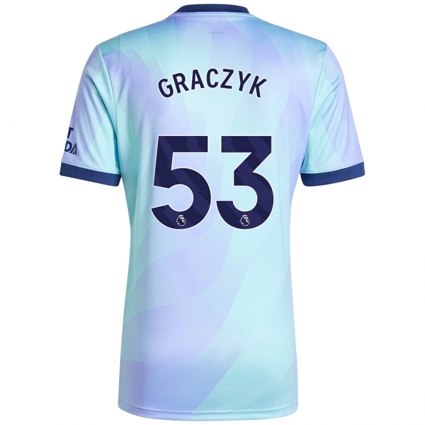 Criança Camisola Hubert Graczyk #53 Água Terceiro 2024/25 Camisa