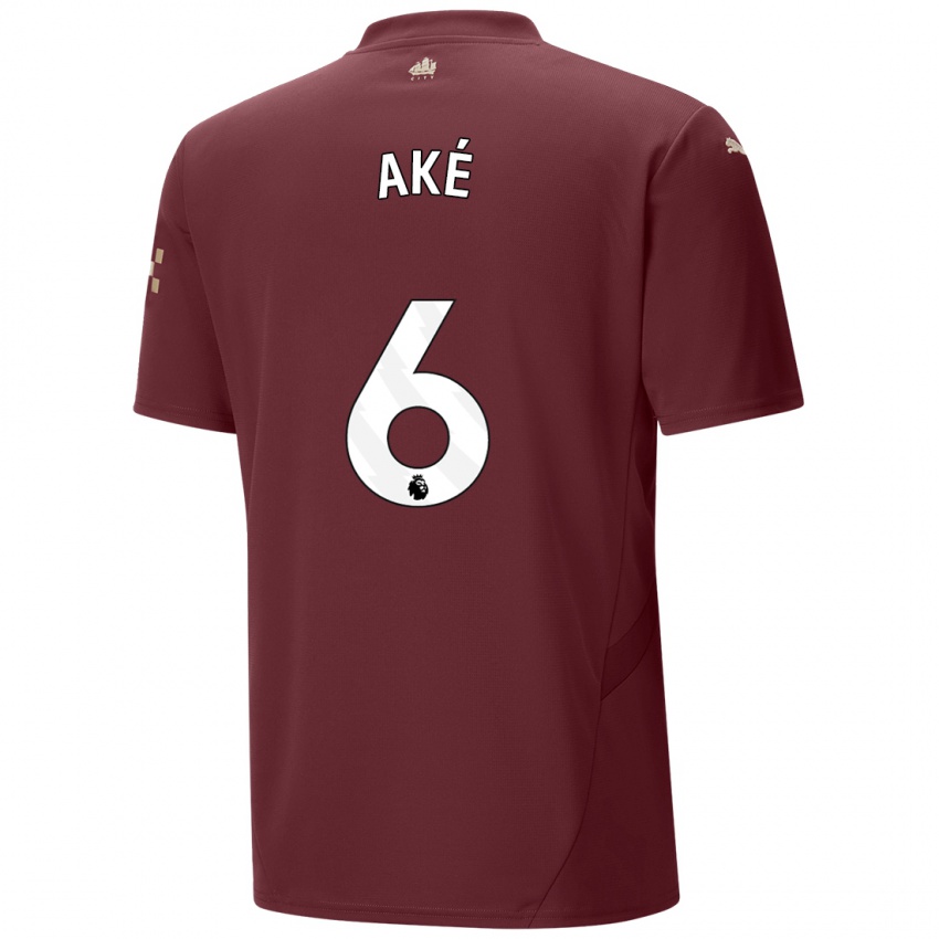 Criança Camisola Nathan Ake #6 Marrom Terceiro 2024/25 Camisa