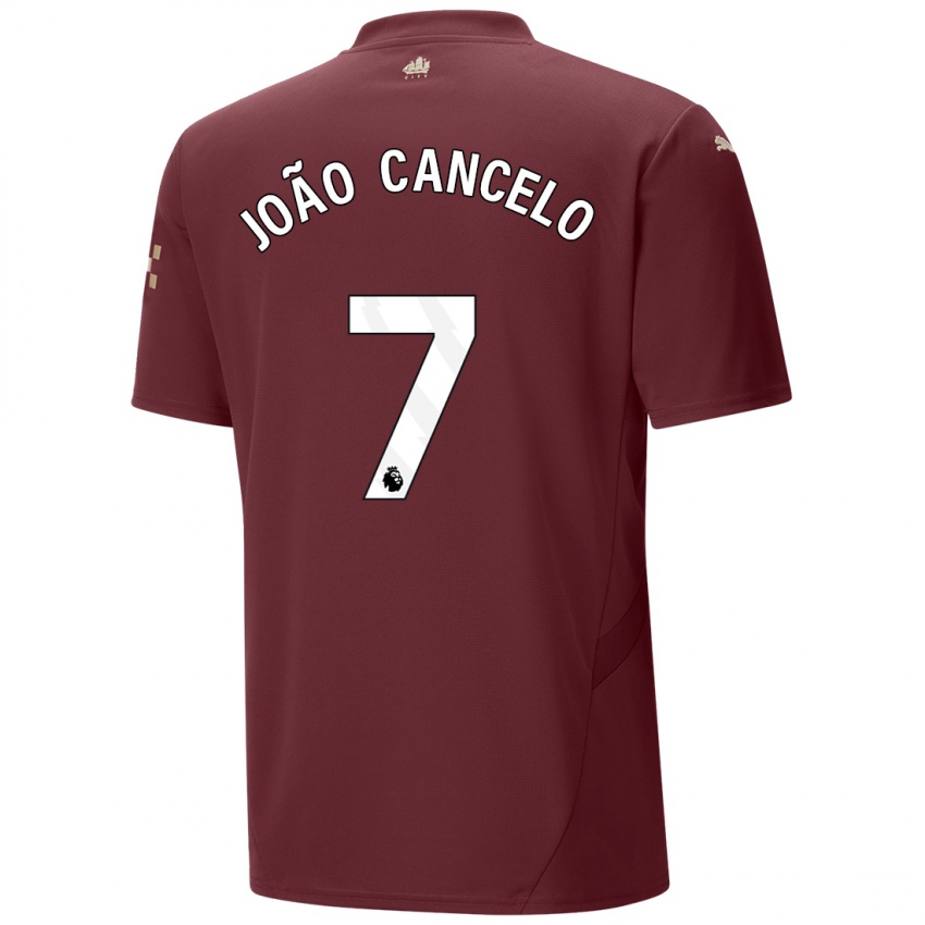 Criança Camisola Joao Cancelo #7 Marrom Terceiro 2024/25 Camisa