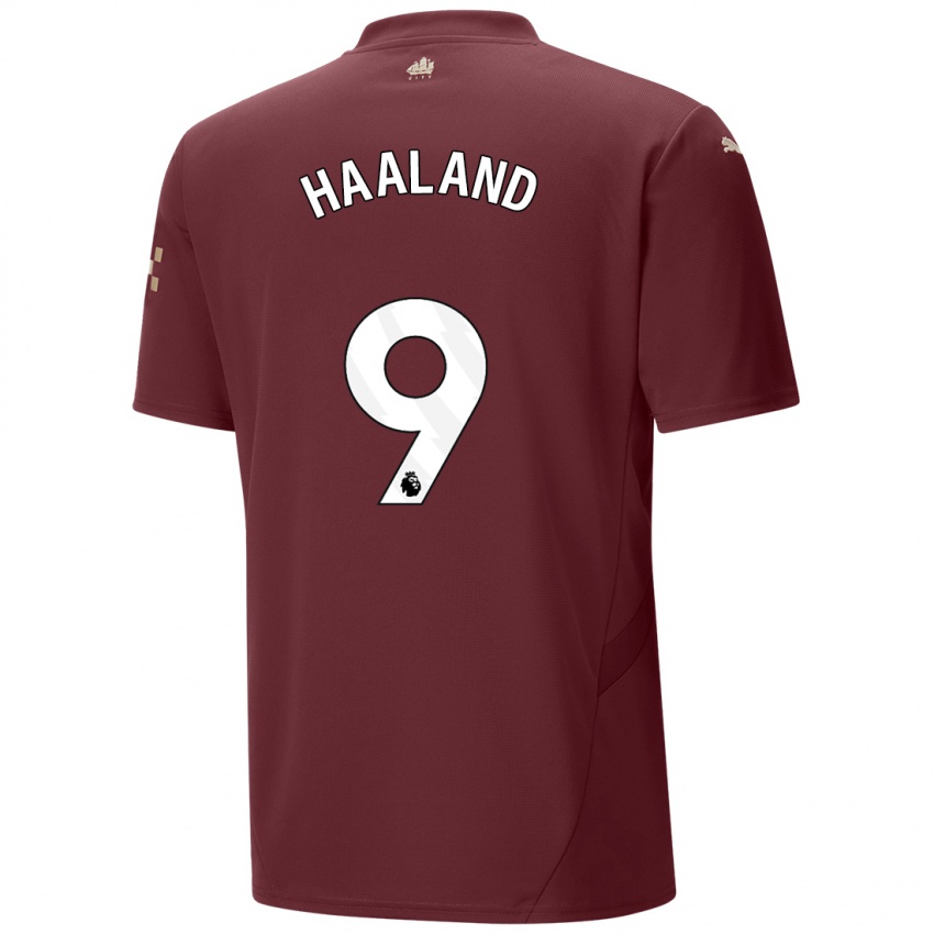 Criança Camisola Erling Haaland #9 Marrom Terceiro 2024/25 Camisa